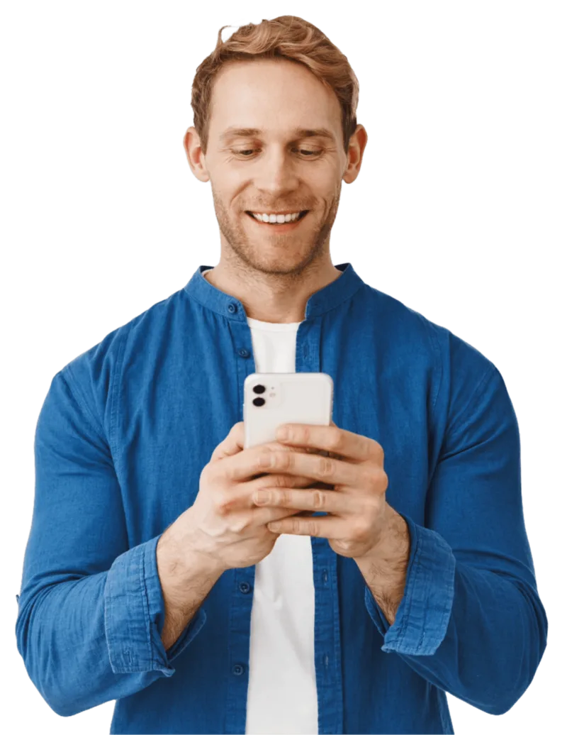 A professional sharing their Carder digital business card from their phone